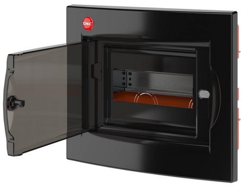 Бокс пластиковый DKC RAM base ЩРВ-П-8 (225х261х72мм) IP41 черный прозрачная дверца картинка 